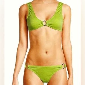 Kendall + Kylie green bikini